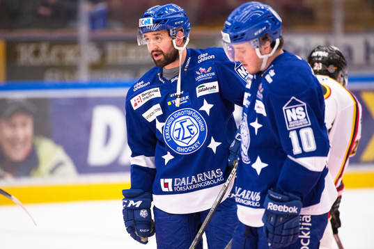 Leksands Eric Himelfarb och Brian Connelly före