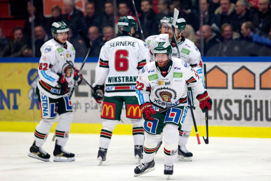 Frölundas Robin Figren jublar