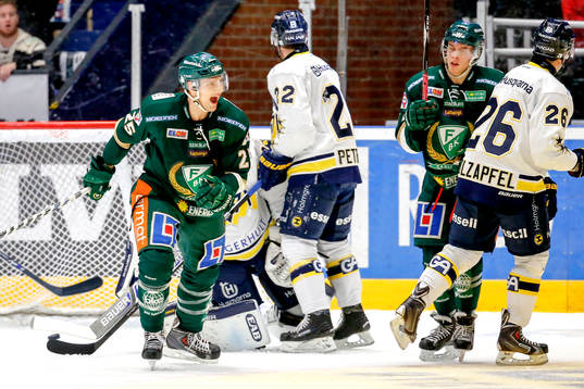 Färjestads Anton Hedman jublar
