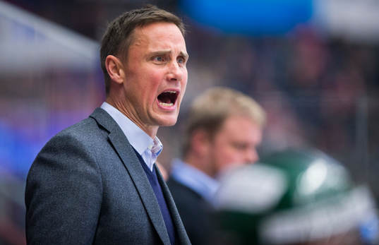 Frölundas tränare Roger Rönnberg deppar