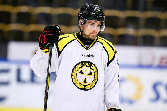 Brynäs Lukas Kilström deppar