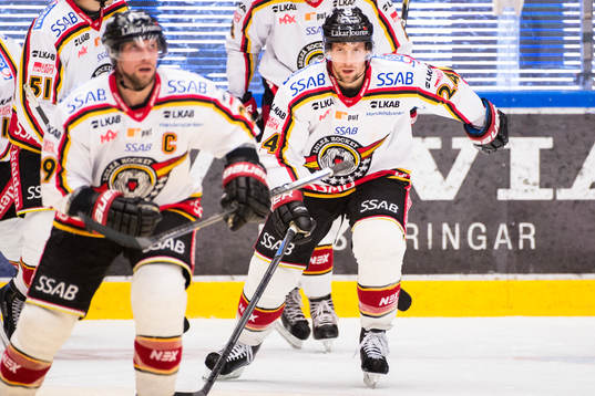 Luleås Chris Abbott och Cam Abbott jublar
