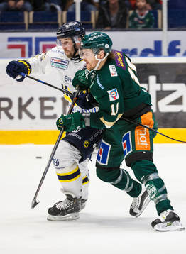 s Teemu Laine och Färjestads Anssi Salmela