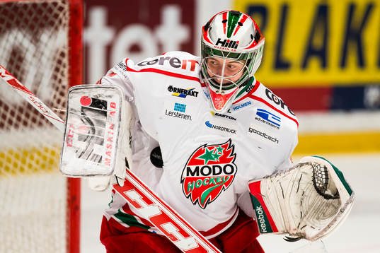 Modos målvakt Adam Reideborn
