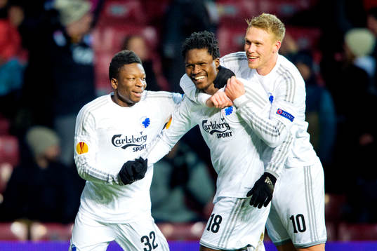 FC Köpenhamns Danny Amankwaa, Daniel Amartey och Nicolai