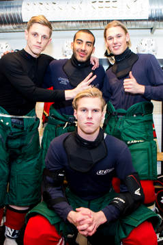 Sören Rieks, Haitam Aleesami, Hampus Zackrisson och Gustav