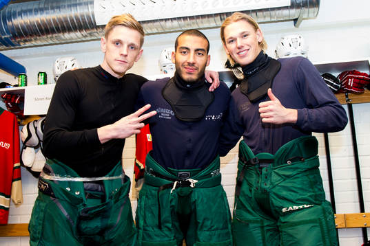 Sören Rieks, Haitam Aleesami och Hampus Zackrisson