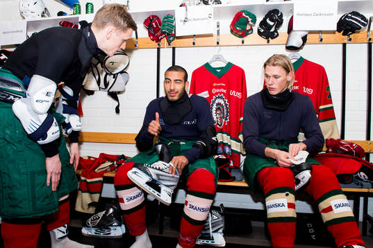 Sören Rieks, Haitam Aleesami och Hampus Zackrisson
