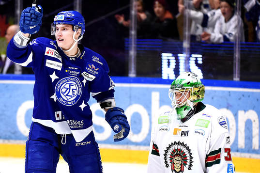 Leksands Fredrik Händemark jublar