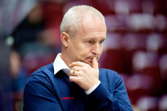 Timrås tränare Roger Forsberg deppar
