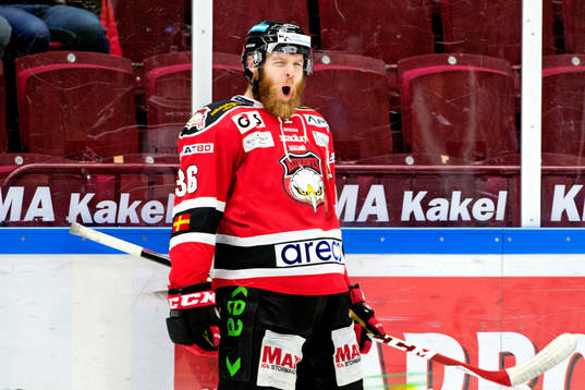 Malmö Redhawks David Liffiton jublar