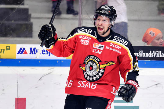 Luleås Cam Abbott jublar