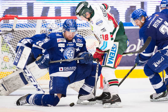 Leksands Jonas Frögren och Frölundas Anton Blidh