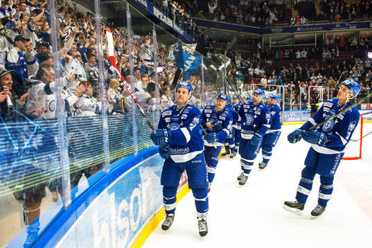 Leksands Jens Bergenström jublar