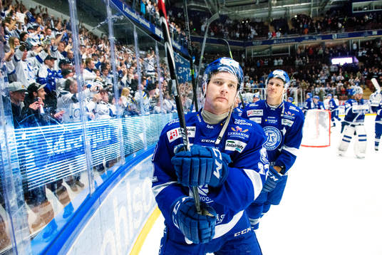 Leksands Jens Bergenström jublar
