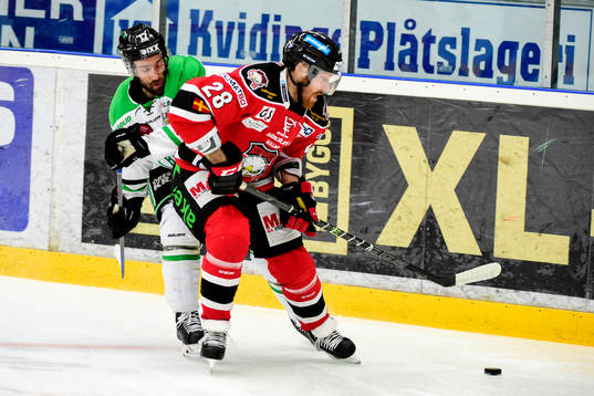 Rögles Taylor Matson och Malmö Redhawks Jens Olsson