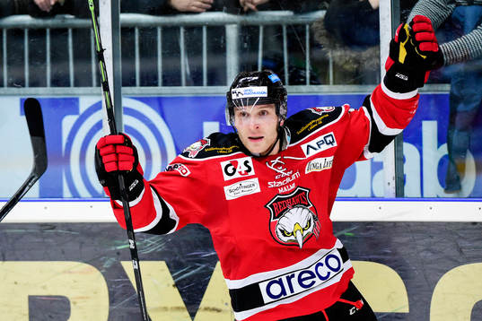 Malmö Redhawks Fredrik Storm jublar