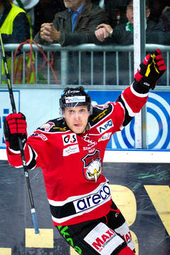 Malmö Redhawks Fredrik Storm jublar