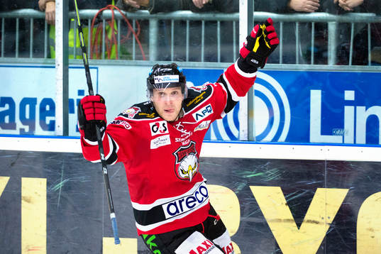 Malmö Redhawks Fredrik Storm jublar