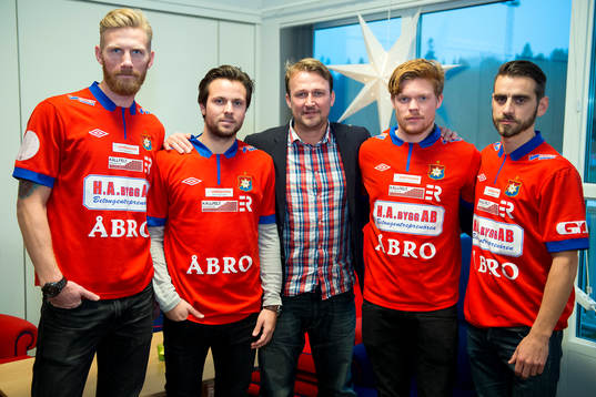 Fredrik Björck, Hampus Bohman, klubbdirektör Pierre