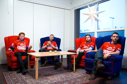 Anton Sandberg, Fredrik Björck, Hampus Bohman och Björn