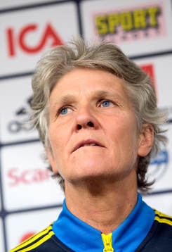 Sveriges förbundskapten Pia Sundhage