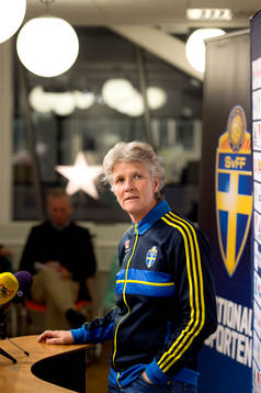 Sveriges förbundskapten Pia Sundhage