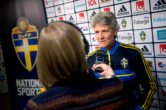 Sveriges förbundskapten Pia Sundhage