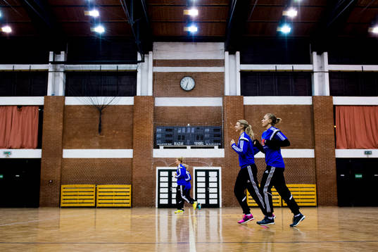 Bläddra bland fler bilder av Handboll, Dam, EM, Sverige, Träning
