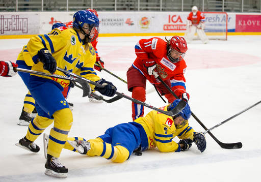 Sveriges Alexandra Palm och Johanna Fällmani kamp med