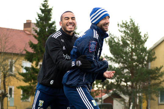 Haitam Aleesami och Mattias Bjärsmyr