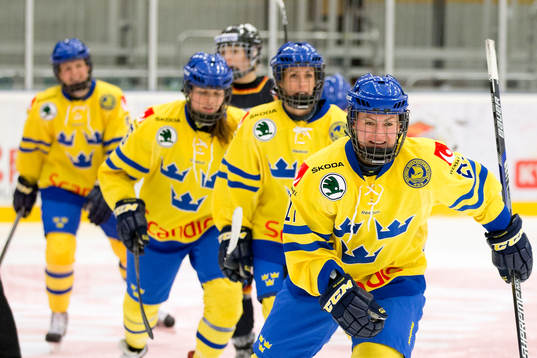 Sveriges Erica Udén Johansson jublar
