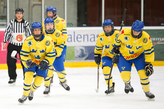 Sveriges Lina Wester, Emmy Alasalmi, Jenni Asserholt,