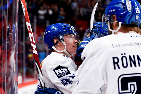 Leksands Robin Gartner jublar
