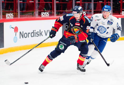 Djurgårdens Marcus Högström och Leksands David Åslin