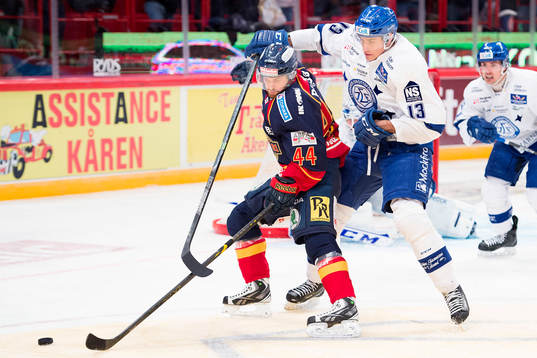 Djurgårdens Mattias Guter och Leksands Jon Knuts