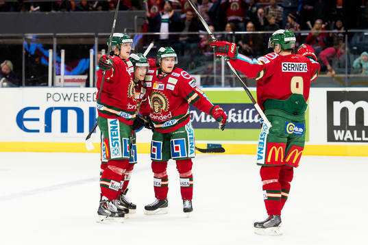 Frölundas Oliver Bohm jublar