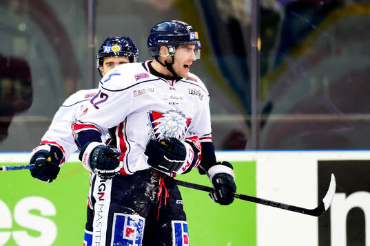 Linköpings Mattias Sjögren jublar
