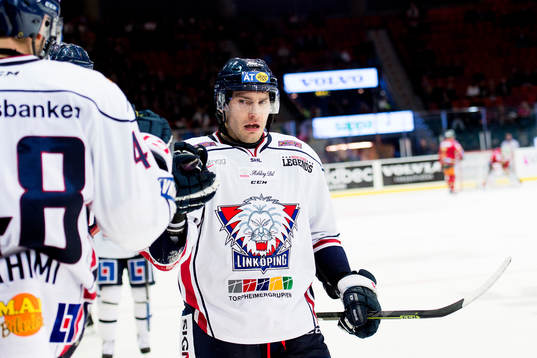 Linköpings Mattias Sjögren jublar