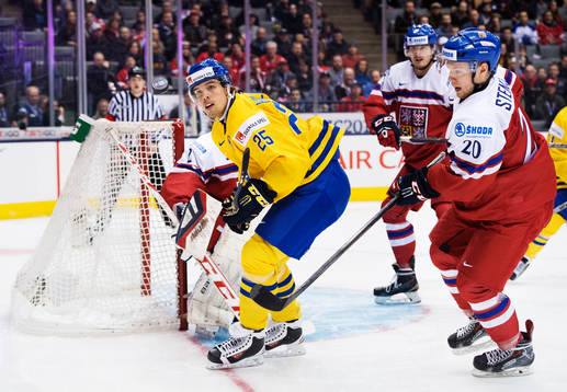 Sveriges Axel Holmström och Tjeckiens Jan Stencel