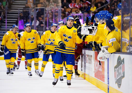 Sveriges Adrian Kempe jublar
