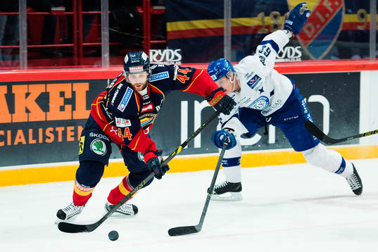 Djurgårdens Mattias Guter och Leksands Fredrik Händemark