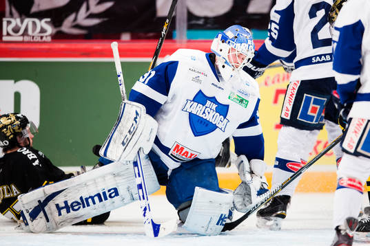 Karlskogas målvakt Joel Gistedt