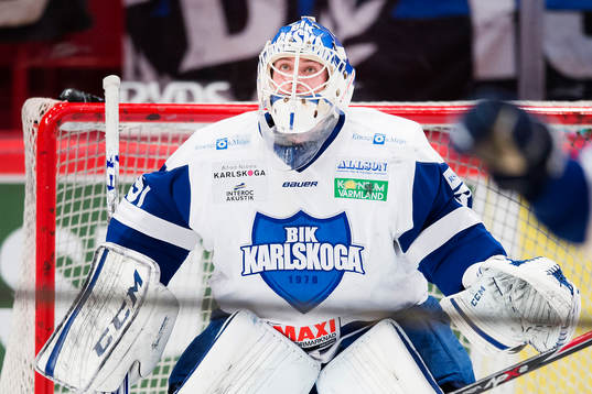Karlskogas målvakt Joel Gistedt