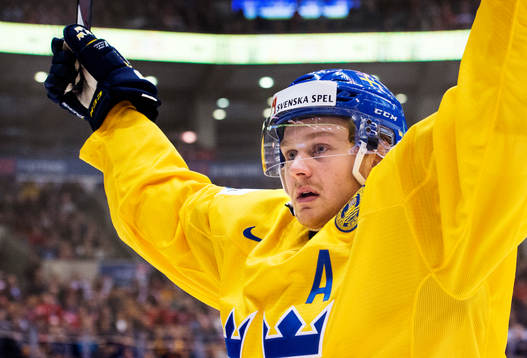 Sveriges Lucas Wallmark jublar