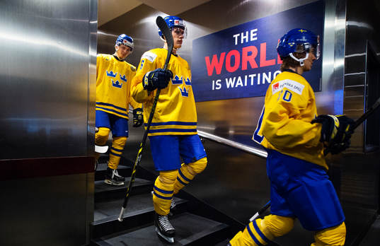 Sveriges Christoffer Ehn, Andreas Englund och Adam Brodecki