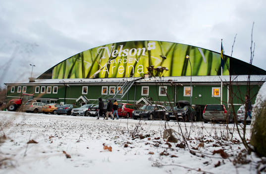 Nelson Garden Arena innan ishockeymatchen i Allettan mellan