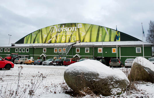 Nelson Garden Arena innan ishockeymatchen i Allettan mellan