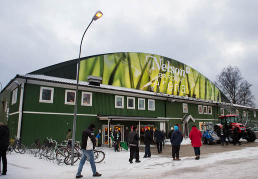 Nelson Garden Arena innan ishockeymatchen i Allettan mellan