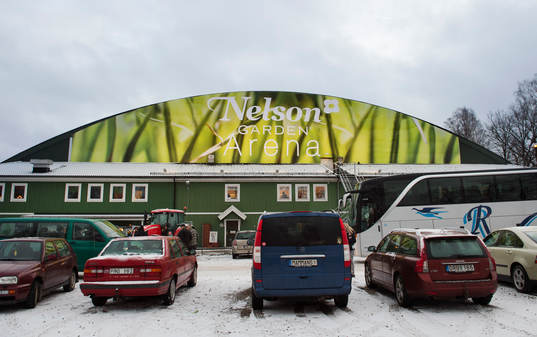 Nelson Garden Arena innan ishockeymatchen i Allettan mellan